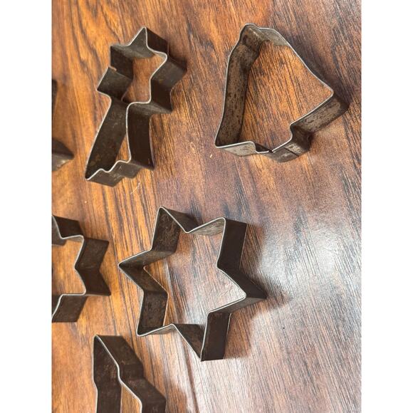 VTG Antique Tin Metal Cookie Cutters - Picture 4 of 5